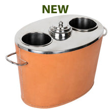 Load image into Gallery viewer, Leather Two Bottle Cooler