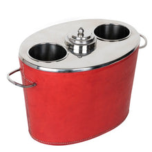 Load image into Gallery viewer, Leather Two Bottle Cooler