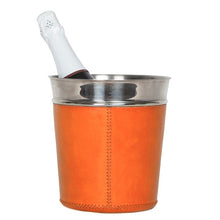 Load image into Gallery viewer, Leather Champagne Bucket