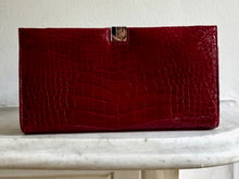 Load image into Gallery viewer, Lambertson Truex Clutch, Red Crocodile