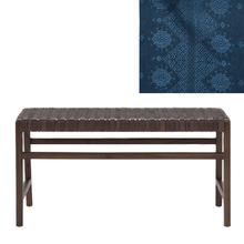 Load image into Gallery viewer, Woven Leather Bench