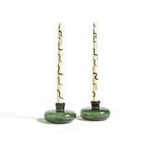 Load image into Gallery viewer, Squiggle Hand-Painted Candles | Set of 2