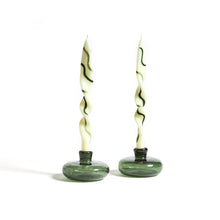 Load image into Gallery viewer, Squiggle Hand-Painted Candles | Set of 2