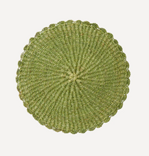 Load image into Gallery viewer, Scalloped Abaca Placemat