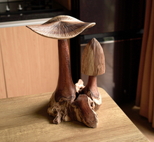 Load image into Gallery viewer, Wooden Mushroom Sculptures
