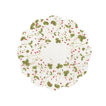 Load image into Gallery viewer, Fraises Des Bois Scalloped Cork-backed Placemat