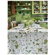 Load image into Gallery viewer, Fraise De Bois Linen Tablecloth