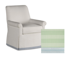 Load image into Gallery viewer, Arabella Skirted Swivel Chair (Dressmaker Skirt)