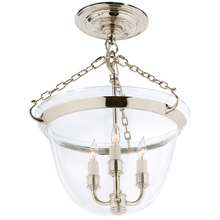 Load image into Gallery viewer, Country Semi-Flush Bell Jar Lanter
