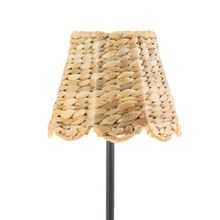 Load image into Gallery viewer, Scalloped Water Hyacinth Woven Lampshade
