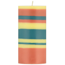 Load image into Gallery viewer, Striped Pillar Candle