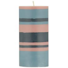 Load image into Gallery viewer, Striped Pillar Candle