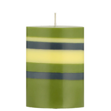 Load image into Gallery viewer, Striped Pillar Candle