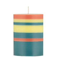 Load image into Gallery viewer, Striped Pillar Candle