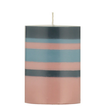 Load image into Gallery viewer, Striped Pillar Candle