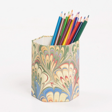 Load image into Gallery viewer, Hand-Marbled Pencil Holder Organizer