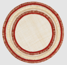 Load image into Gallery viewer, Ruffle Edge Straw Placemat | Set of Four