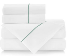 Load image into Gallery viewer, Boutique Embroidered Percale Sheet Set