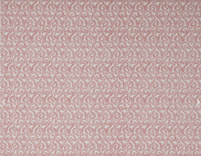 Load image into Gallery viewer, Guest Bedroom Drapery with Blackout Liner | Triple Window with Working Drapes | Face Fabric (15 yards): Jane Churchill, Millie, Red | Trim (6 yards): Samuel &amp; Sons, Aspen Ribbed Border, Poppy | Trim applied to leading edge, 1" inset